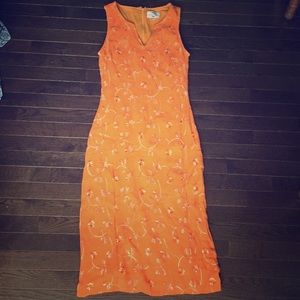 Tocca orange dress size 8